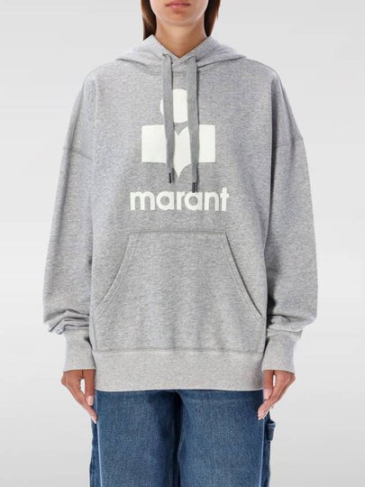 Mansel Logo Hoodie Faded Grey - ISABEL MARANT - BALAAN 2