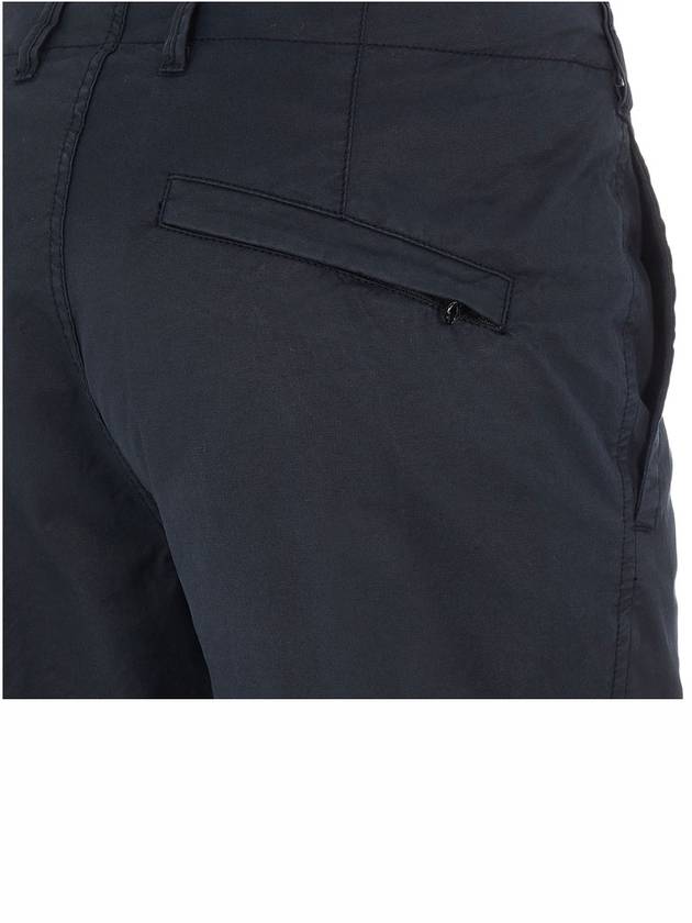 Wappen Patch Cotton Straight Pants Navy - STONE ISLAND - BALAAN 7