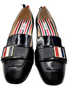 Three Stripes Strap Loafers Black - THOM BROWNE - BALAAN 5