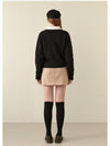 Women's Anemone Wool Basic Cardigan Black - MICANE - BALAAN 7