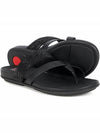 Gracie Strappy Toe Post Leather Slippers Black - FITFLOP - BALAAN 1