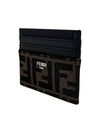 FF Logo Card Wallet Brown - FENDI - BALAAN 4