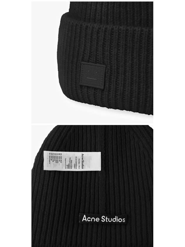 Small Face Logo Beanie Black - ACNE STUDIOS - BALAAN 4