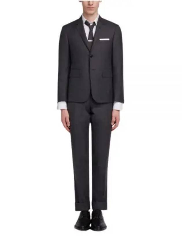 Men's Signature Classic Wool Suit Dark Grey - THOM BROWNE - BALAAN 2