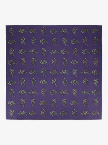 Dot Paisley Pattern Silk Scarf Purple NS052PURPLE - NEEDLES - BALAAN 1