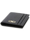 Gancini Card Wallet Black - SALVATORE FERRAGAMO - BALAAN 4