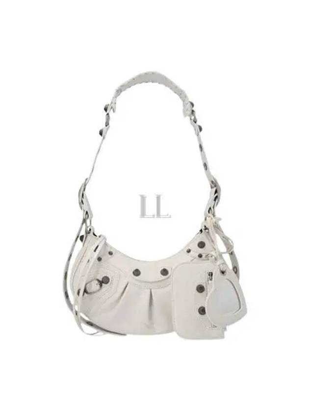 Le Cagole XS Lambskin Shoulder Bag White - BALENCIAGA - BALAAN 2