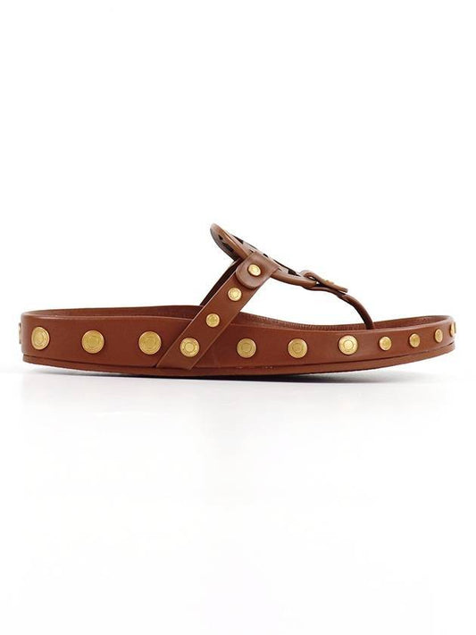 Miller Cloud Coin Flip Flop Sandals Natural Tan - TORY BURCH - BALAAN.