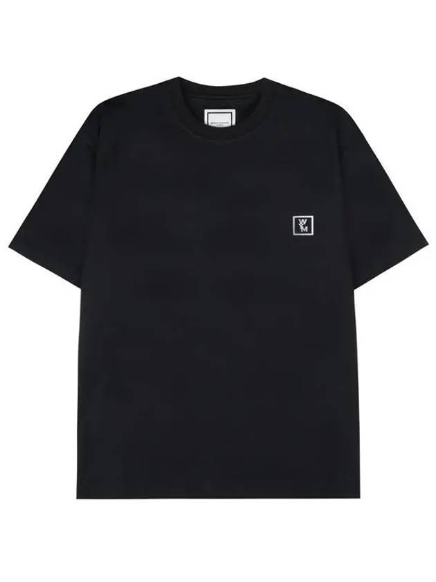 Back Logo Cotton Short Sleeve T-Shirt Black - WOOYOUNGMI - BALAAN 3