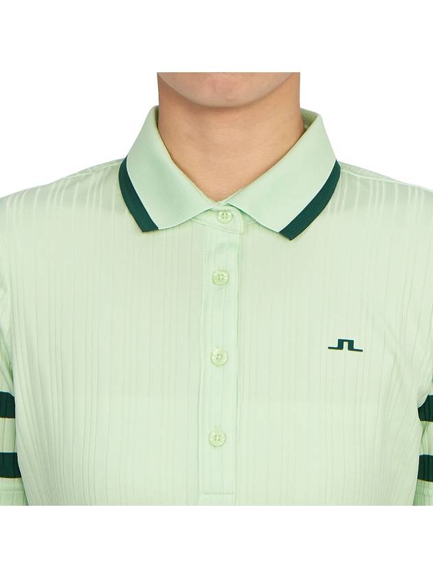 Women's Moira Polo Shirt Patina Green - J.LINDEBERG - BALAAN 7