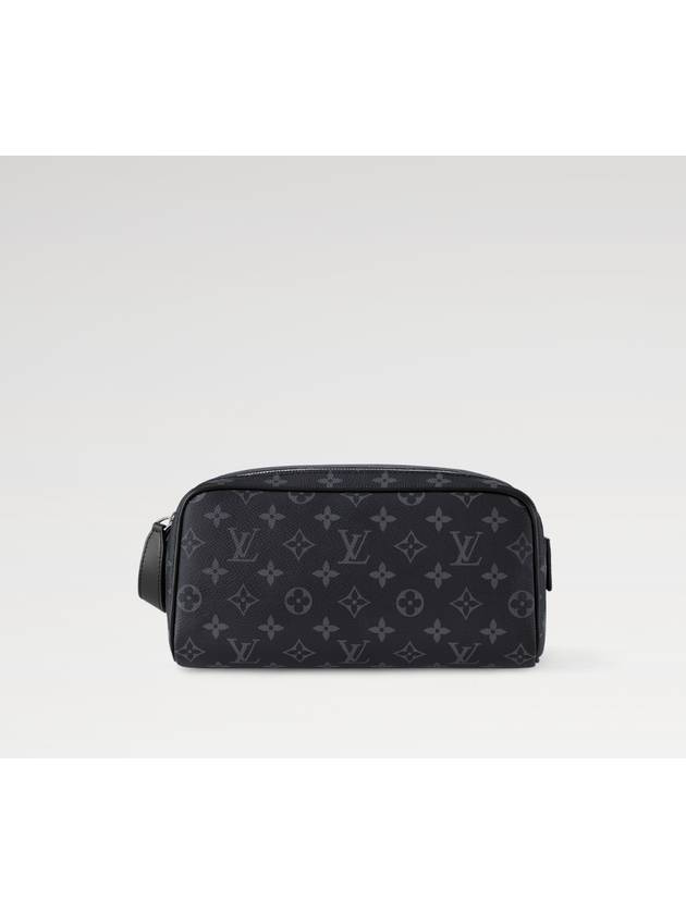 Dopp Kit Monogram Eclipse Pouch Bag Black - LOUIS VUITTON - BALAAN 2