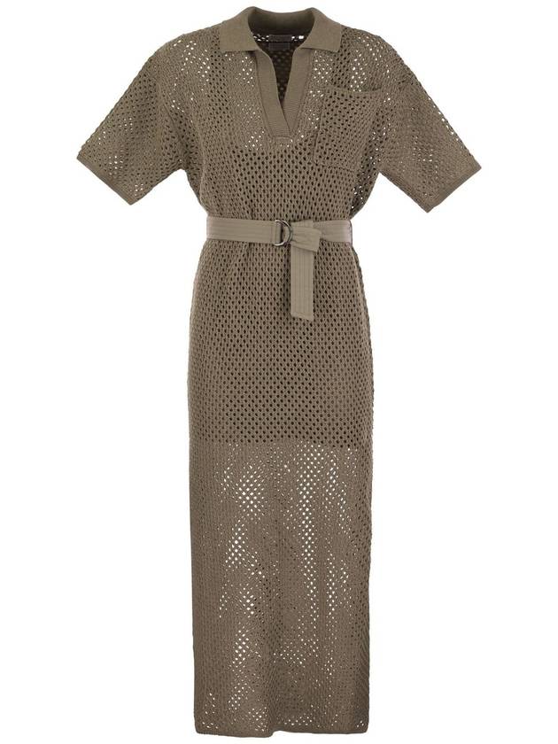 Midi Dress M78764A95C9447 Brown - BRUNELLO CUCINELLI - BALAAN 2