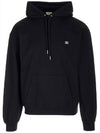 Triomphe Loose Cotton Cashmere Hoodie Black - CELINE - BALAAN 3