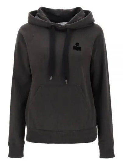 Malibu Logo Print Hooded Top Washed Black - ISABEL MARANT - BALAAN 2