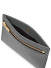 Classic Grain Leather Zipped Card Holder Charcoal - MULBERRY - BALAAN 7