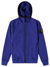 Wappen Patch Soft Shell Hooded Jacket Blue - STONE ISLAND - BALAAN 2