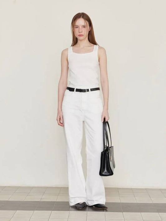 Wide Denim Pants White - LESEIZIEME - BALAAN 1