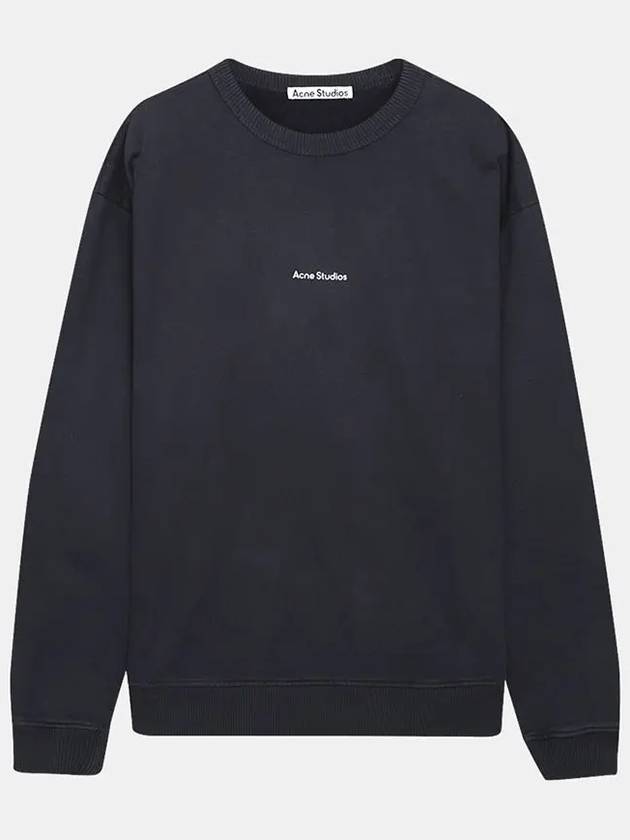 Mini Logo Crew Neck Sweatshirt Black - ACNE STUDIOS - BALAAN 2