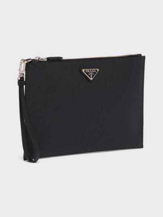 Saffiano triangle logo clutch bag medium 2NH005 - PRADA - BALAAN 2