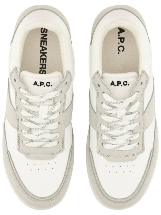 Pain Leather Low Top Sneakers White - A.P.C. - BALAAN 7