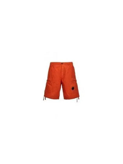 Lens Wappen Cotton Shorts Orange - CP COMPANY - BALAAN 2