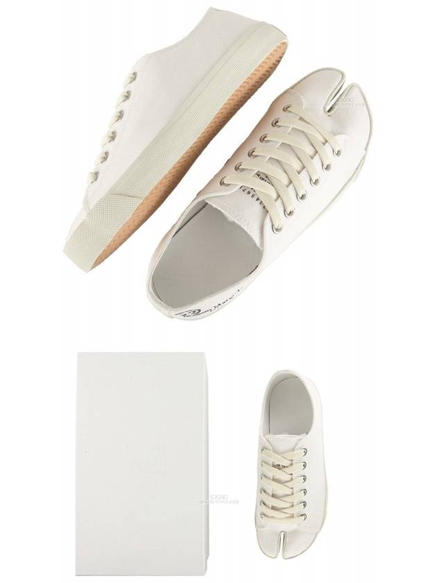 Tabi Canvas Low Top Sneakers White - MAISON MARGIELA - BALAAN 9