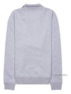 Fox Head Patch Half Zipper Sweatshirt Light Grey Melange - MAISON KITSUNE - BALAAN 3