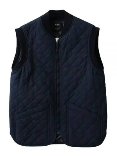 Quilted Vest Navy - A.P.C. - BALAAN 2