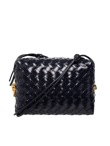 Intrecciato Small Leather Shoulder Bag Black - BOTTEGA VENETA - BALAAN 1