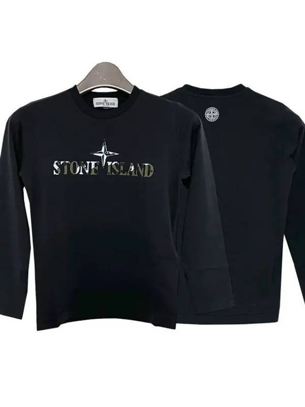 Kids Junior T Shirt 791621151V0029 Black - STONE ISLAND - BALAAN 2