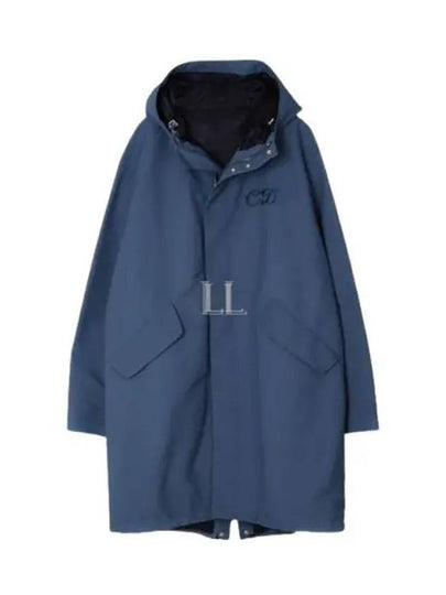 Homme Logo Fishtail Parka Blue - DIOR - BALAAN 2