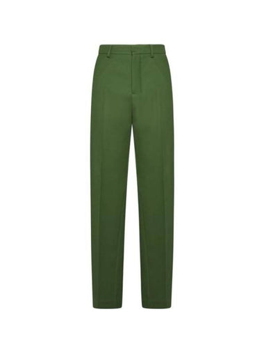 High-waist Straight Pants Ever Green - AMI - BALAAN 1