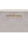 Jet Set Monogram Pattern Card Wallet White - MICHAEL KORS - BALAAN 7