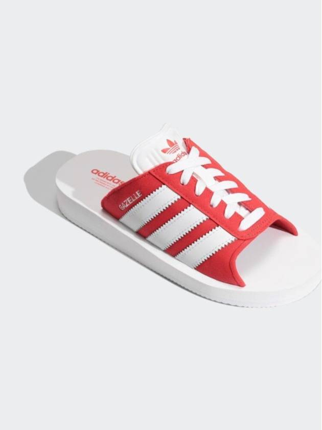 Original Gazelle Beach Slippers Red - ADIDAS ORIGINALS - BALAAN 5