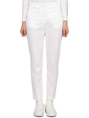 Women's Eleonora Straight Pants White - J.LINDEBERG - BALAAN 1