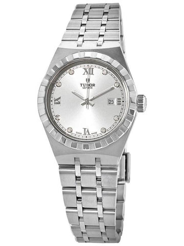 Tudor Royal Automatic Diamond Silver Dial 28 mm Watch M28300-0002 - TUDOR - BALAAN 1