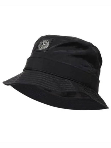 Nylon metal compass logo embroidered bucket hat - STONE ISLAND - BALAAN 1