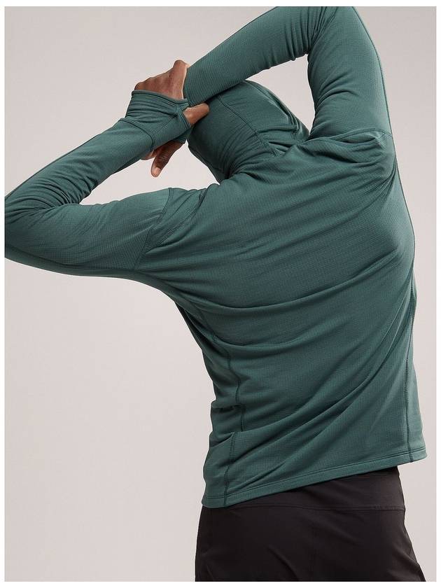 Men's Delta Half Zip Hoodie Green - ARC'TERYX - BALAAN 4