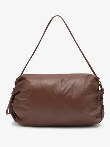 Drawstring Leather Cross Bag Brown - JIL SANDER - BALAAN 1