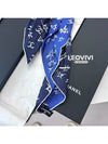 CC Logo Star Silk Scarf Scrunchie Blue - CHANEL - BALAAN 5