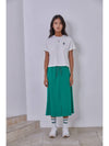 Recycled Maxi Skirt Green - THE GREEN LAB - BALAAN 8