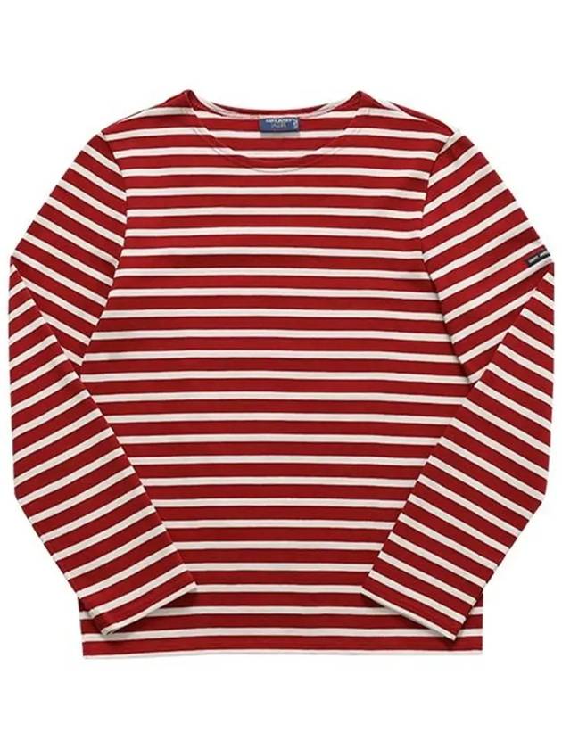 Meridien Modern Long Sleeve T-Shirt Persa Ecru Red - SAINT JAMES - BALAAN 6