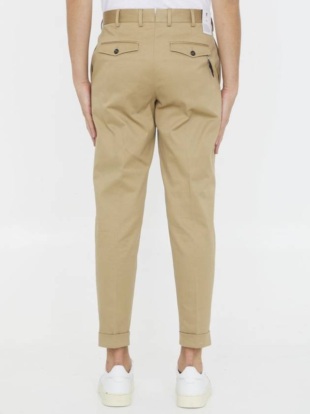 Beige Cotton Trousers - PT TORINO - BALAAN 4