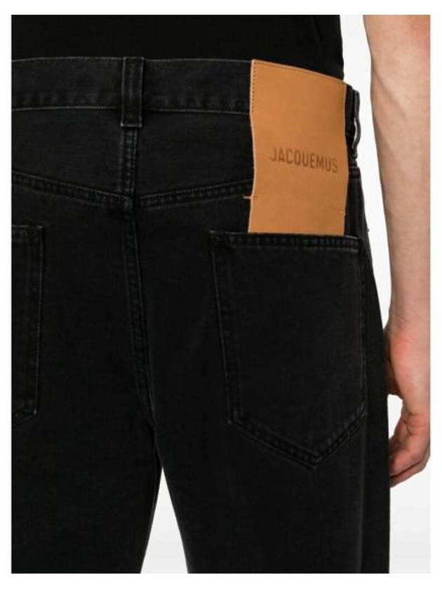 Denim Straight Pants 245DE028 1515 990 BLACK - JACQUEMUS - BALAAN 3