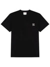 Men's Back Logo Cotton Short Sleeve T-Shirt Black - WOOYOUNGMI - BALAAN 4