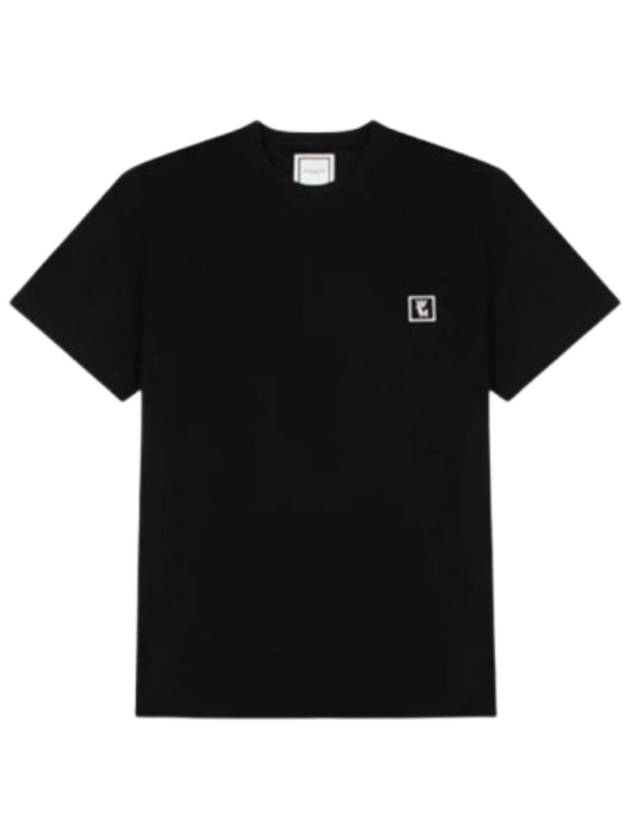 Men's Back Logo Cotton Short Sleeve T-Shirt Black - WOOYOUNGMI - BALAAN 4