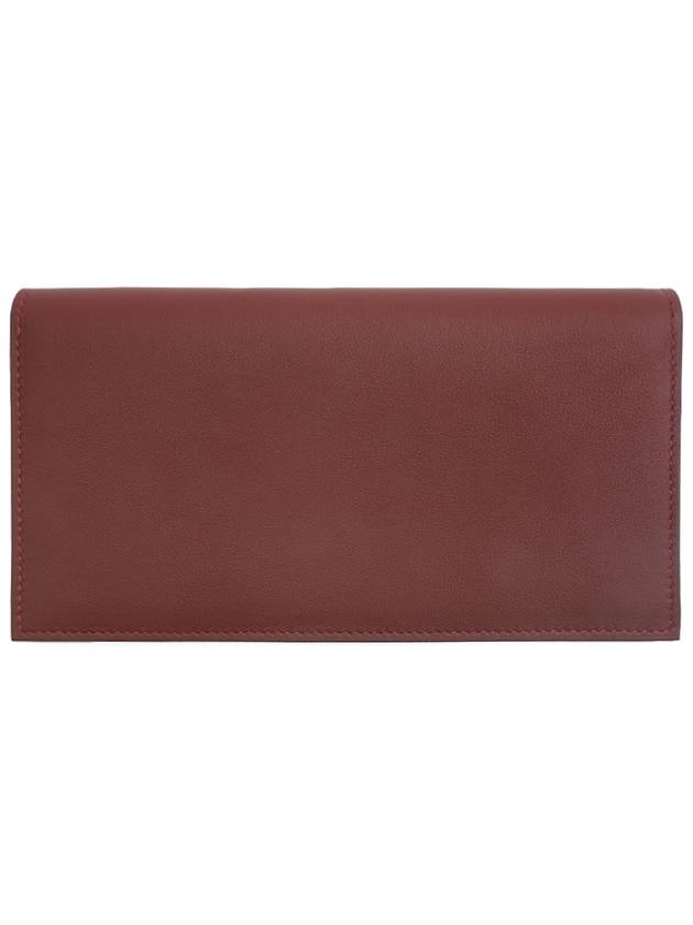 Long wallet silk rouge ash swift full set - HERMES - BALAAN 1