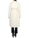 Wrap Wool Cashmere Belt Trench Coat Ivory - THEORY - BALAAN 6