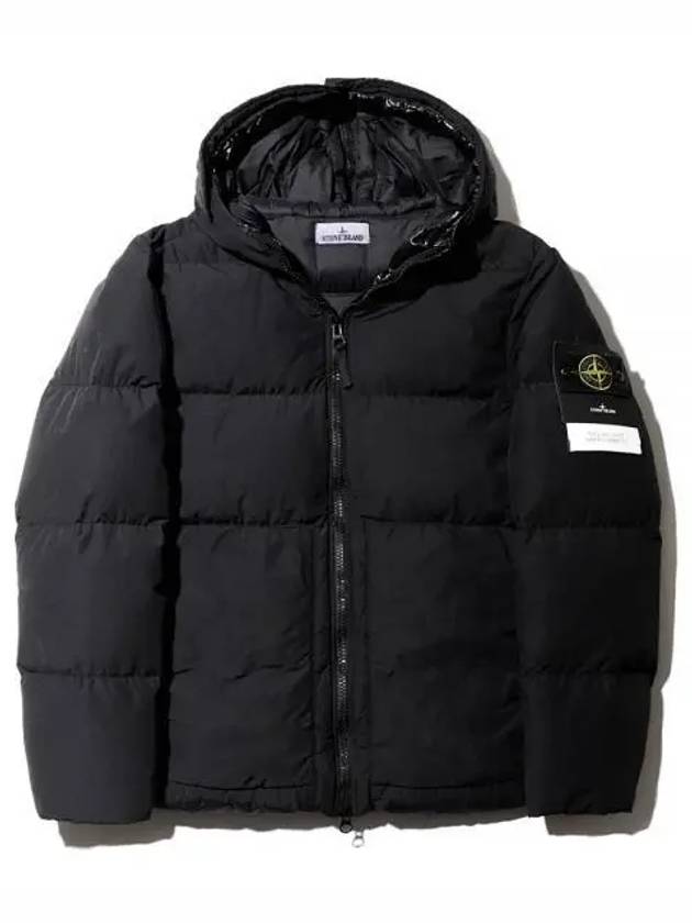 Naslan Light Watro Down Hooded Padded Black - STONE ISLAND - BALAAN 2