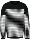 Striped Overfit Knit Top Black - JUUN.J - BALAAN 2